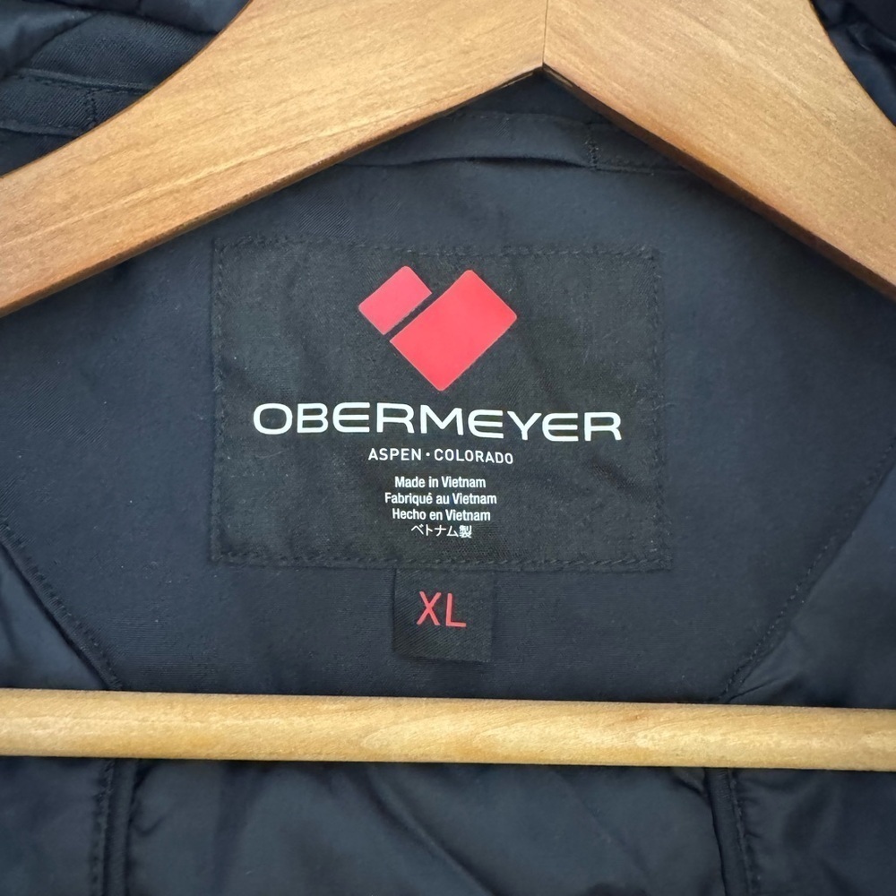 NWT! Men’s Obermeyer red, black and blue ski winter full zip jacket MSRP $349 XL - Picture 5 of 8